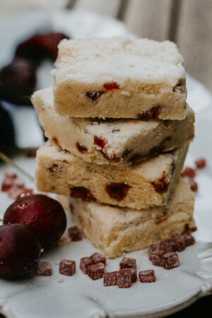 Chocolate Covered Cherry Shortbread