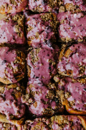 Mixed Berry Cinnamon Rolls